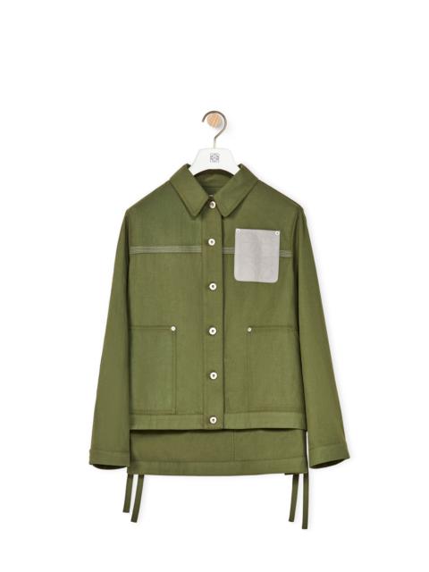 Loewe Workwear jacket in cotton and linen