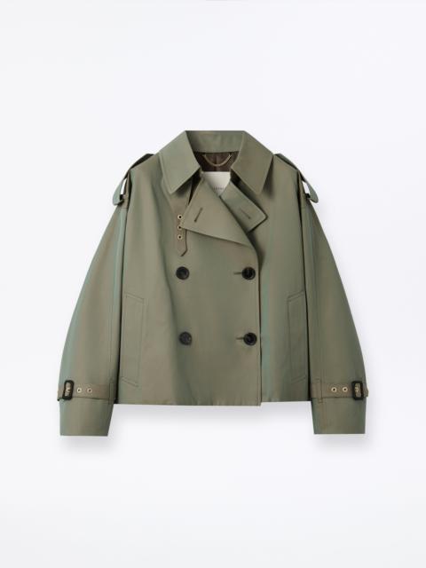 Mackintosh Eyemouth Gabardine Double Breasted Short Trench Coat