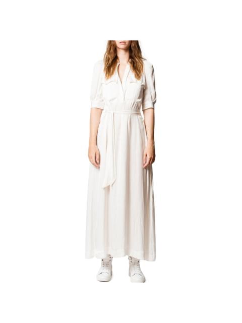 Zadig & Voltaire Zadig & Voltaire Remedy Satin Robe Longue En Po Dress