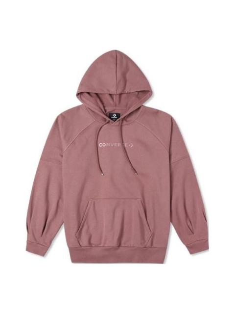 Converse (WMNS) Converse Twisted Knits Hoodie 'Pink' 10024670-A02