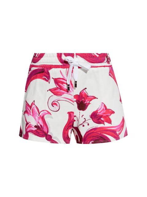 Majolica-print shorts