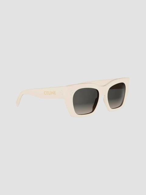 CELINE Women's 3 Dots 53MM Square Sunglasses - Yellow