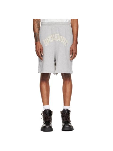 We11done Gray Inside-Out Bermuda Sweat Shorts