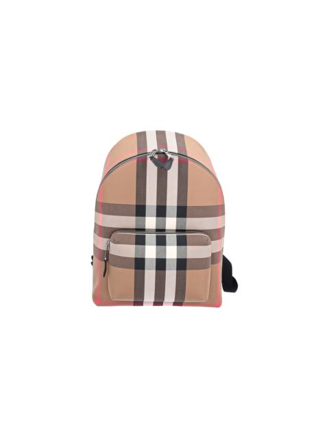Burberry Jeff Check Canvas Backpack "Taupe" 80845501