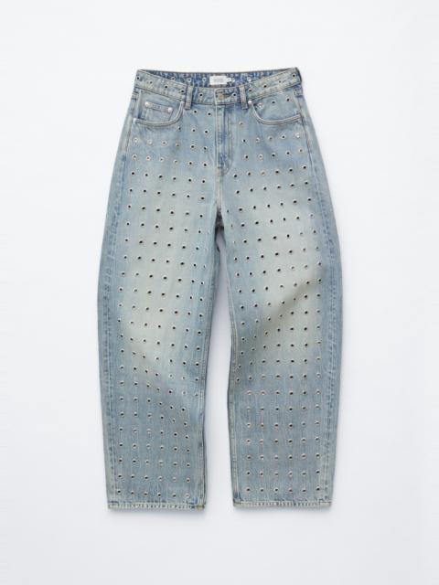& Other Stories Wide-Leg Eyelet Jeans
