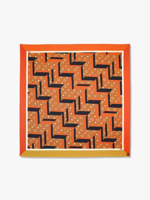 MCM Mega Herringbone Print Scarf in Organic Silk