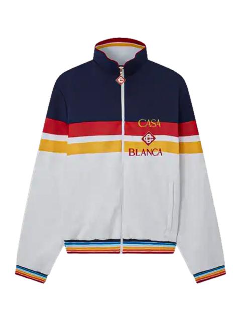 CASABLANCA Colour Block Track Jacket "White / Mulricolor" MS23 JTP 107 01