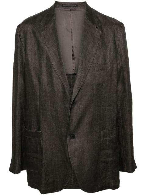 Yohji Yamamoto notched-lapels single-breasted blazer