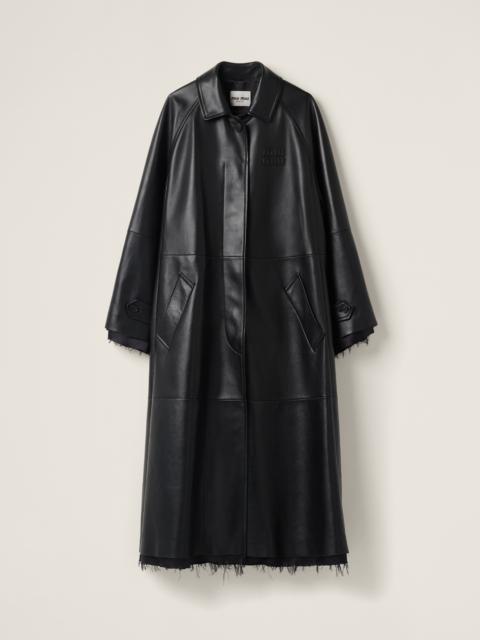 Nappa leather coat