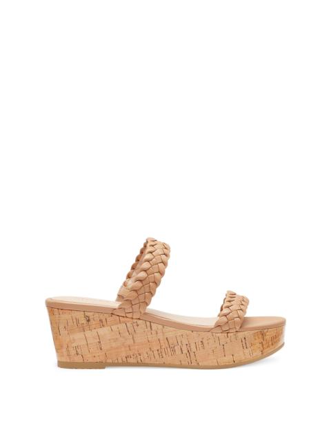 Stuart Weitzman ALEENA WOVEN SUMMER SLIDE WEDGE