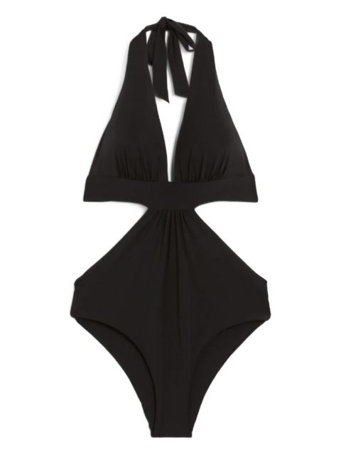Max Mara tie v-neck cassie swimsuit