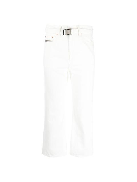 mid-rise cropped jeans
