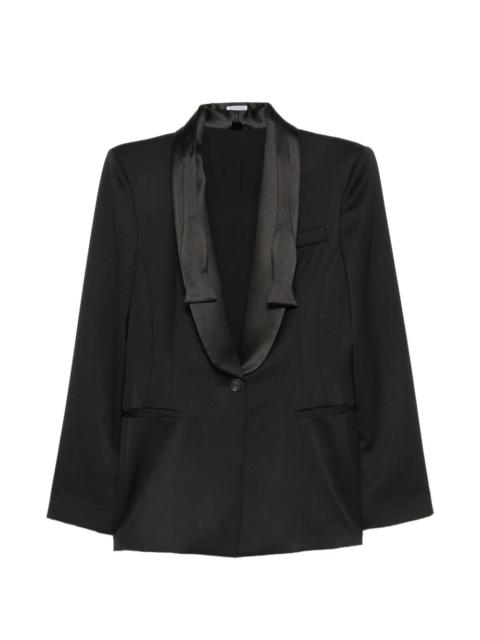 Brunello Cucinelli satin-trim shawl-lapel jacket