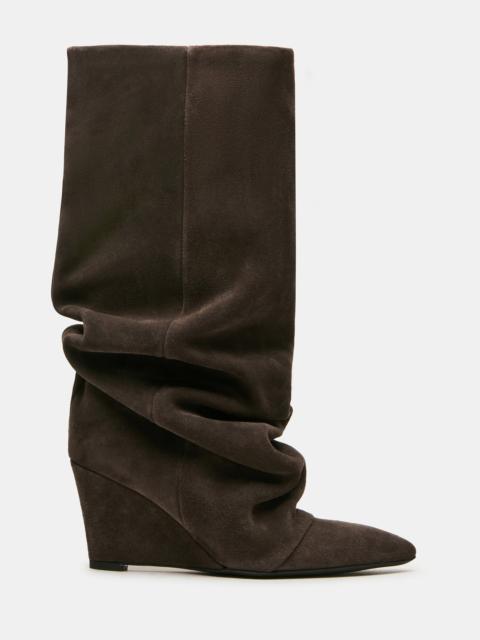 STEVE MADDEN RHYS DARK TAUPE SUEDE
