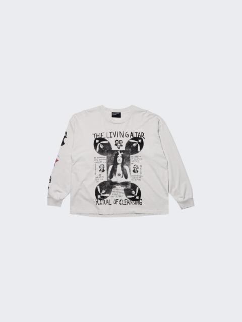 Enfants Riches Déprimés Living Altar Long Sleeve Tee Faded White