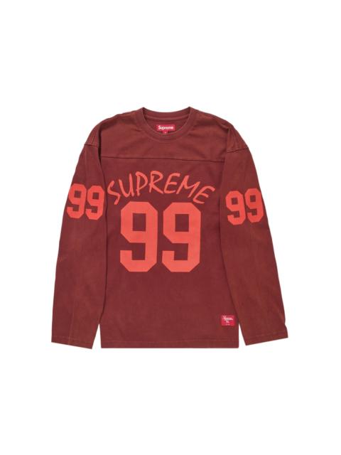 Supreme 99 L/S Football Top Maroon
