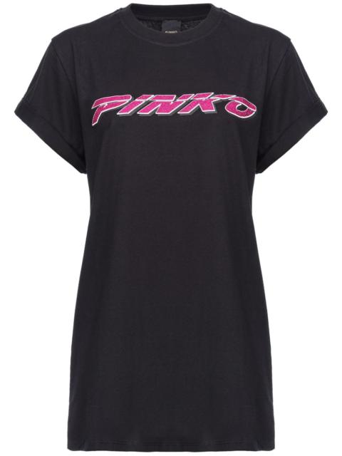 PINKO logo-embellished cotton T-shirt