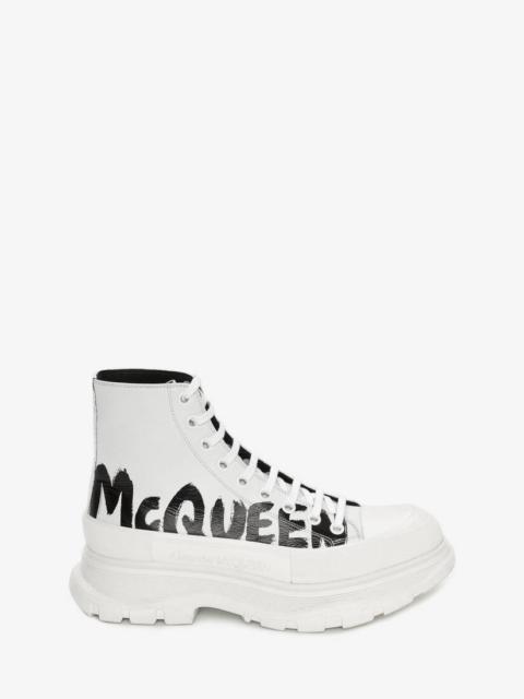 Alexander McQueen Tread Slick Boot in Optic White
