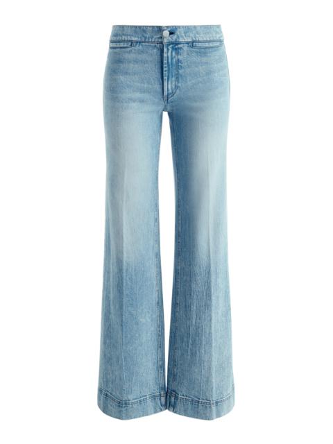 Alice + Olivia KAYLA WIDE LEG COIN POCKET JEAN