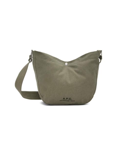 A.P.C. Khaki Journal Satchel