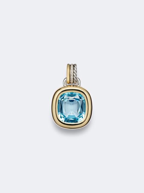 DAVID YURMAN DY Mercer® 18kt gold and sterling silver pendant with topaz and diamonds