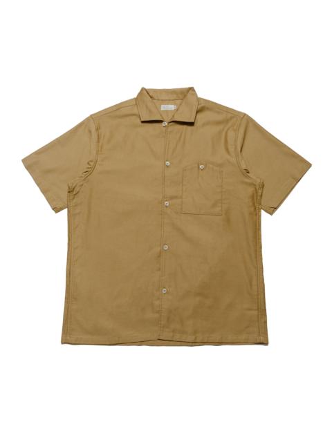Warehouse & Co. Lot. 3091 S/S Open Collar Shirts Camel