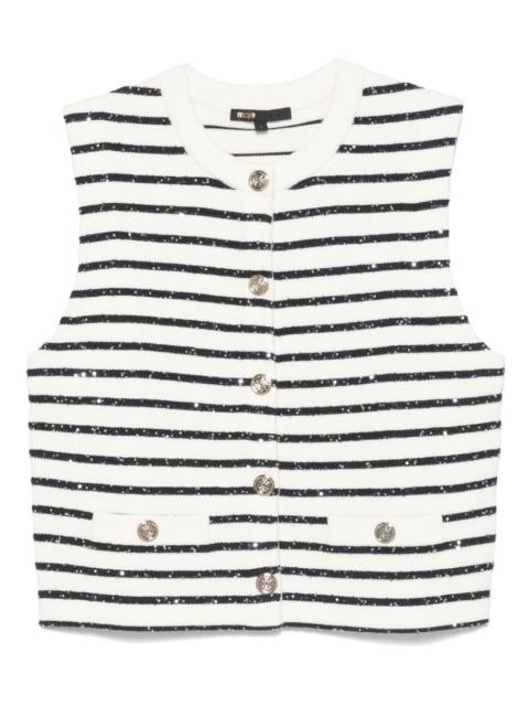 maje striped vest