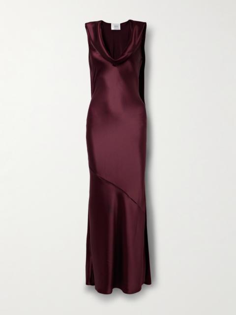 GALVAN Delphinus Draped Satin Gown