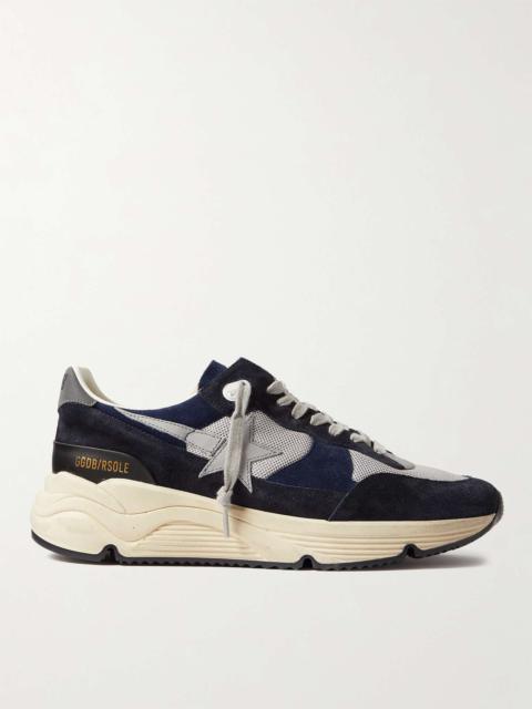 Golden Goose Leather-Trimmed Mesh and Suede Sneakers