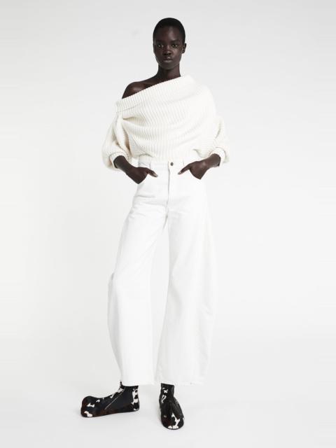 A.W.A.K.E. MODE DENIM JEANS WITH INSERTS WHITE DENIM