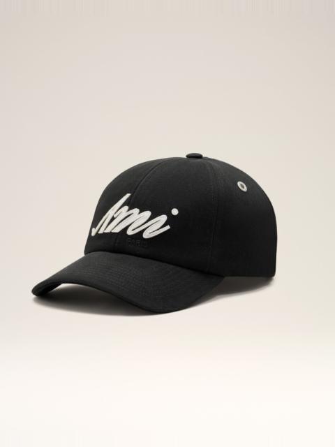 AMI Paris BLACK COTTON AMI FELT PATCH CAP