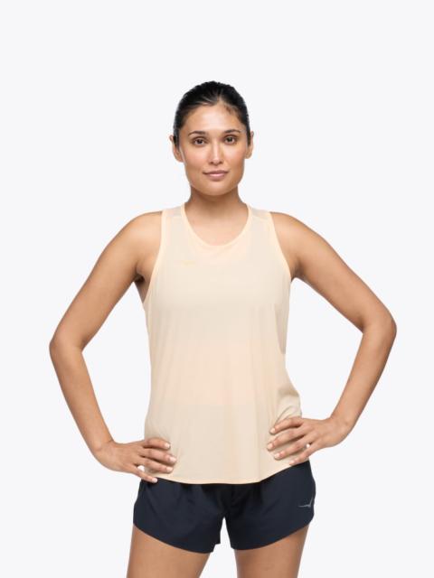 HOKA Women's Airolite Run Tank Top in Canteloupe