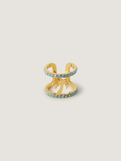 Palm Angels Strass Palm Ring