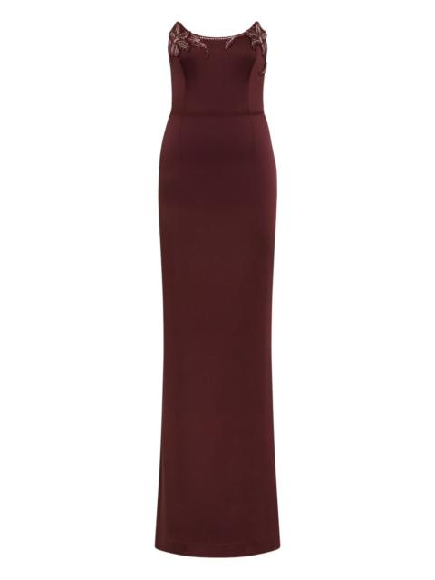 REBECCA VALLANCE Alora strapless embellished maxi dress