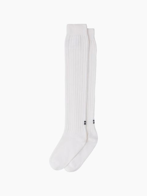 Miu Miu Wool over-the-knee socks
