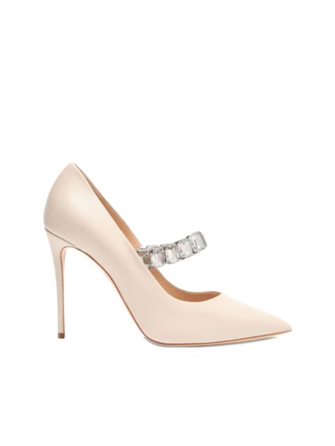 CASADEI 100mm Julia Minorca crystal-embellished pointed-toe pumps