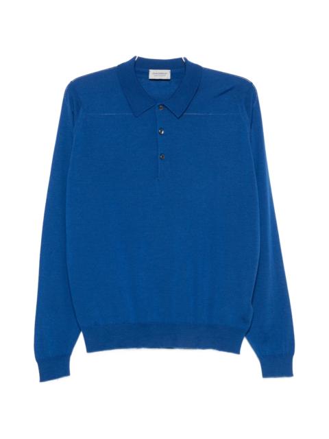 JOHN SMEDLEY John Smedley Belper Long-sleeve Polo Sweater
