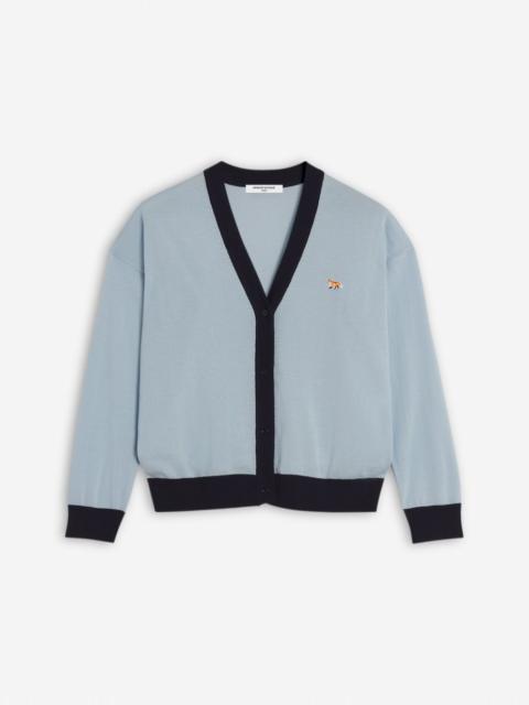 Maison Kitsuné BABY FOX PATCH BI-COLOR COMFORT CARDIGAN