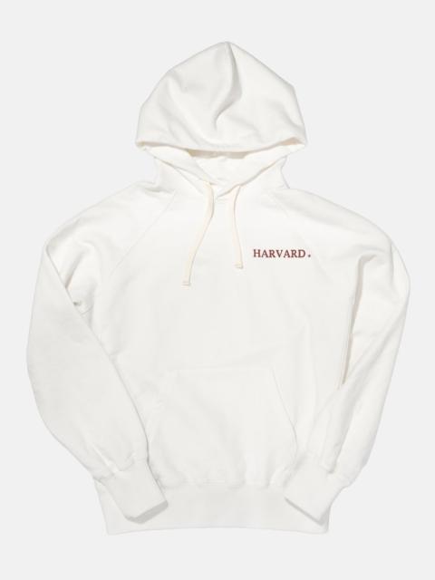 J. PRESS HARVARD WHITE SPELLOUT HOODIE