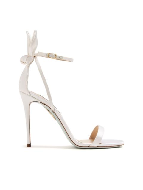 AQUAZZURA Bow Tie 105mm leather sandals