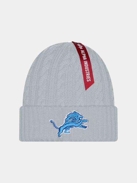 Nike DETROIT LIONS X ALPHA X NEW ERA SHORT CUFF KNIT BEANIE