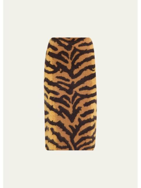 ADAM LIPPES Amari Brushed Cashmere Skirt