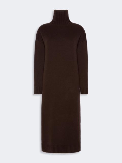 Max Mara FRAGORE Wool and cashmere yarn dress - DARK BROWN
