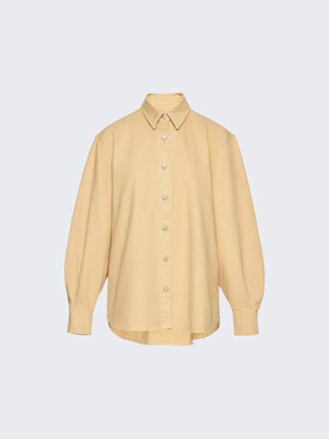MAGDA BUTRYM Long Sleeve Denim Shirt Beige