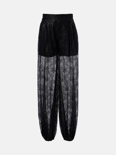 NINA RICCI Sequined lace balloon pants