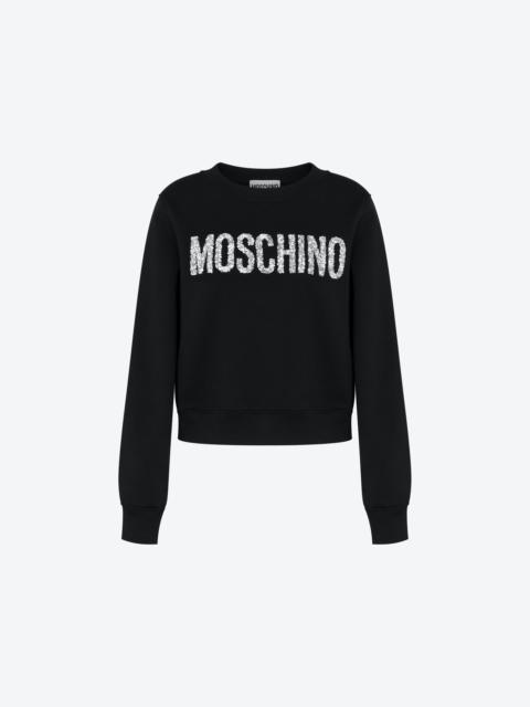 Moschino SPARKLING LOGO ORGANIC COTTON SWEATSHIRT