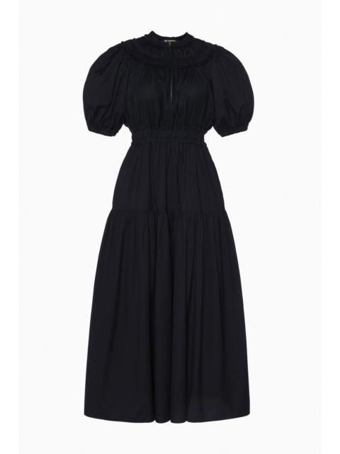 ULLA JOHNSON Othella Short Sleeve Midi Dress