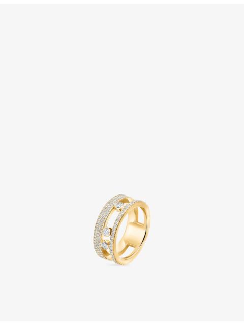 MESSIKA Move Romane Pave 18ct Gold And 0.68ct Diamond Ring