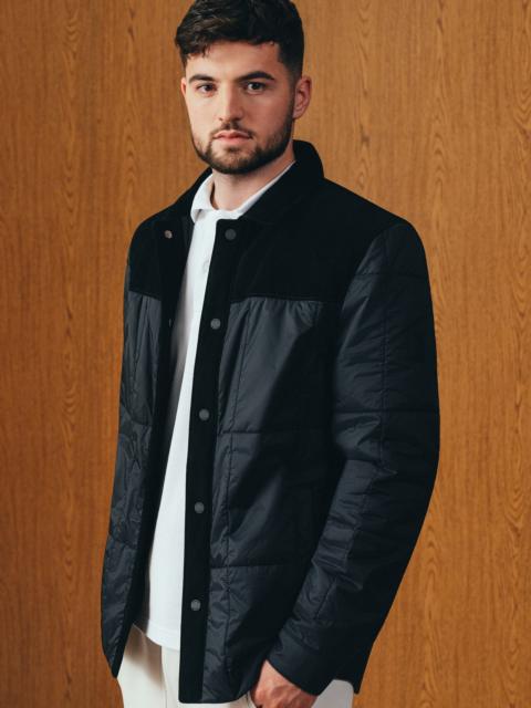 MACKAGE HENRIK Mixed-Media Suede Shirt Jacket
