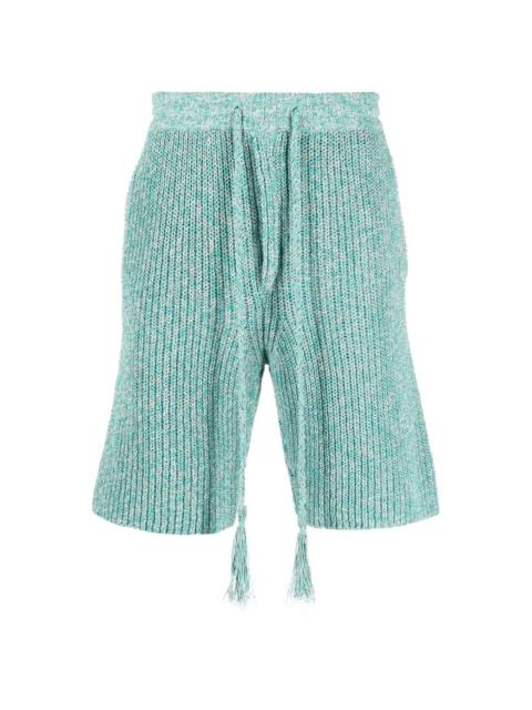 chunky knitted shorts